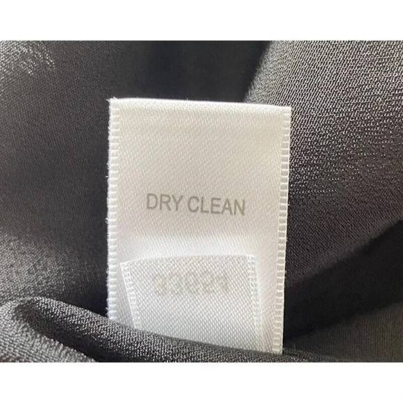 Garnet Hill Dress Long Sleeve Black Gray Size 4 - Picture 5 of 5